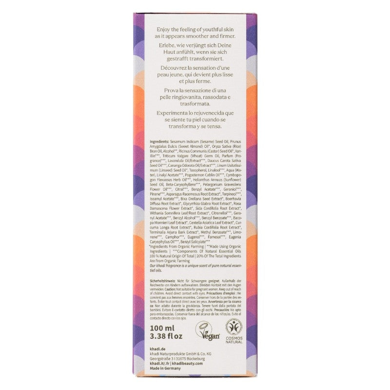 Khadi Natürliches ayurvedisches Körperöl mit Ashwagandha &amp; Brahmi - 100 ml