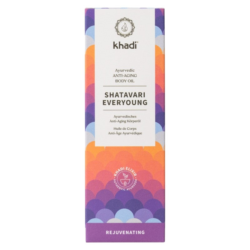 Khadi Natürliches ayurvedisches Körperöl mit Ashwagandha &amp; Brahmi - 100 ml