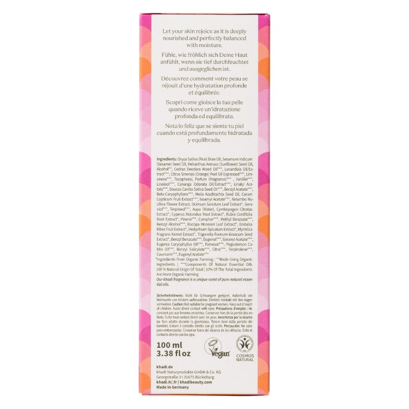 Khadi Natürliches ayurvedisches Körperöl mit Lotusblüte und Neem - 100 ml