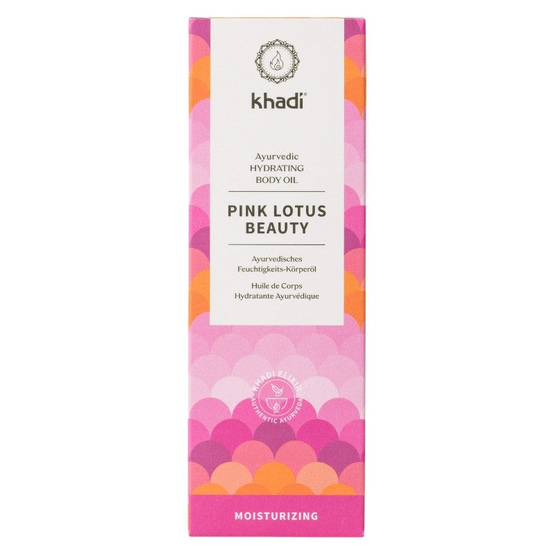 Khadi Natürliches ayurvedisches Körperöl mit Lotusblüte und Neem - 100 ml