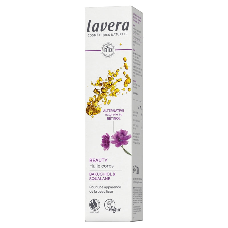 Huile corporelle bio bakuchiol squalane 100 ml lavera 2
