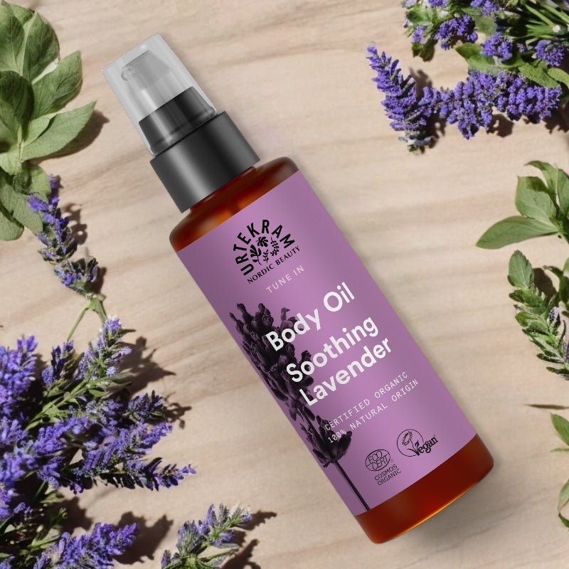 Huile corporelle rééquilibrante BIO lavande violet - 100ml - Urtekram