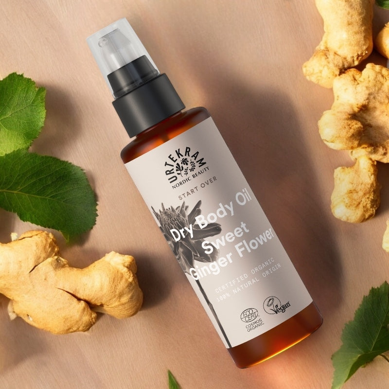 Bio-Körperöl mit getrocknetem Ingwer – 100 ml – Urtekram