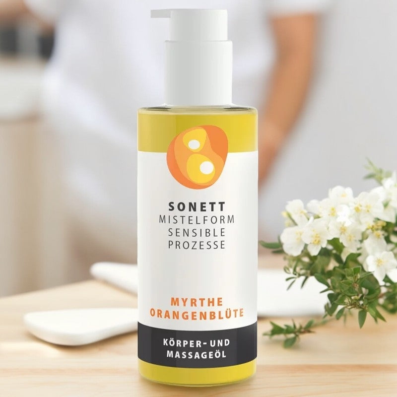 Myrte &amp; Orangenblüten Körper- &amp; Massageöl - 145 ml - Sonett