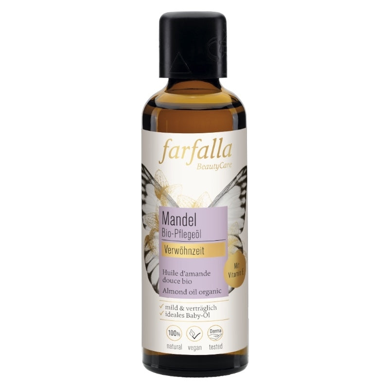 Bio-Süßmandelöl - 75 ml - Farfalle