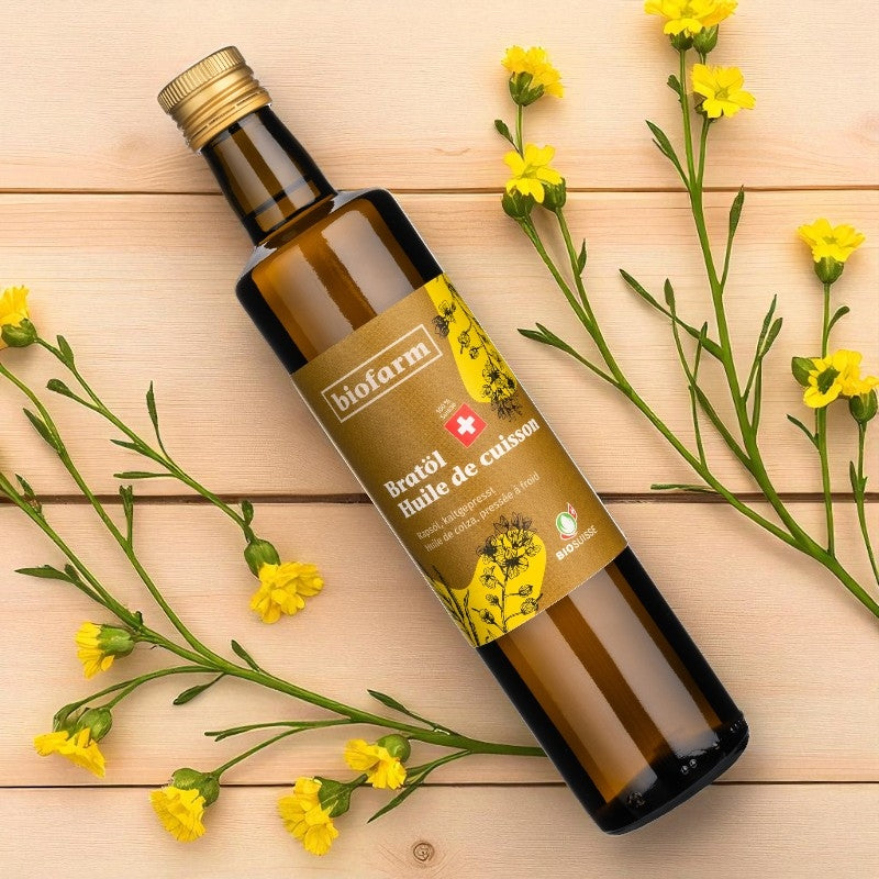 Huile de colza pour la cuisson suisse BIO - 500ml - Biofarm