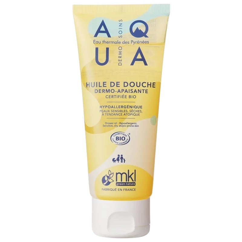 Huile de douche dermo-apaisante BIO eau thermale - 100ml - MKL Green Nature
