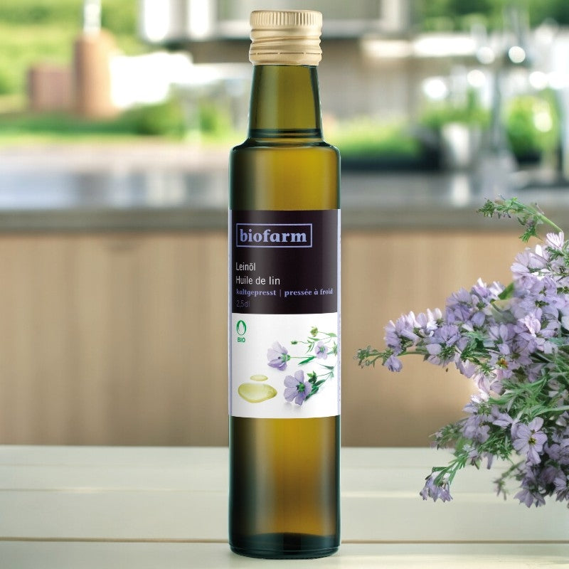 Bio-Leinöl – 250 ml – Biofarm