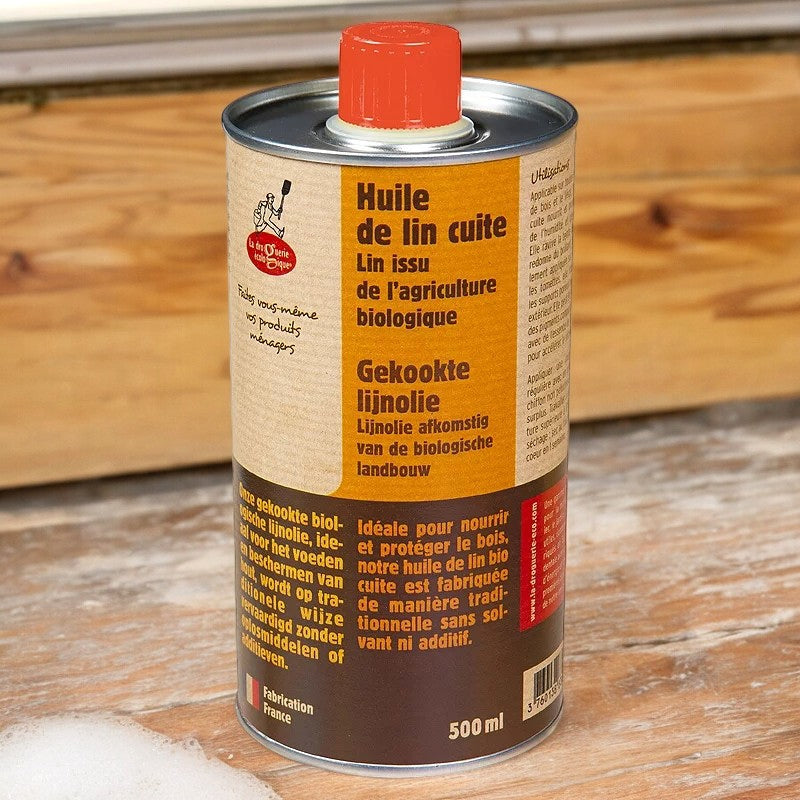 Huile de lin BIO cuite - 500ml - La droguerie écologique