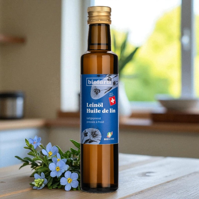 Huile de lin suisse BIO - 250ml - Biofarm