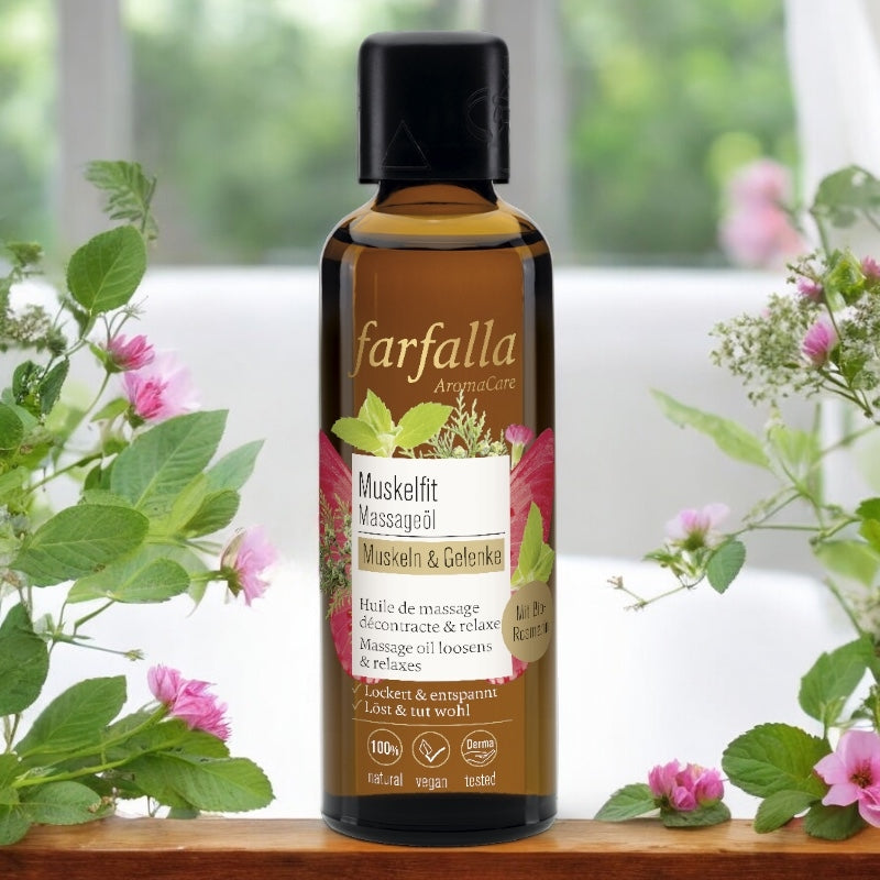 Entspannendes Bio-Rosmarin-Massageöl – 75 ml – Farfalla
