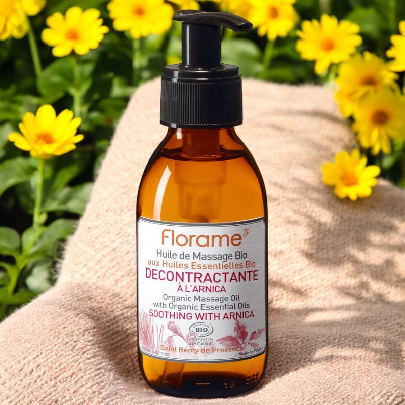 Huile de massage préparation & récupération BIO arnica - 120ml - Florame