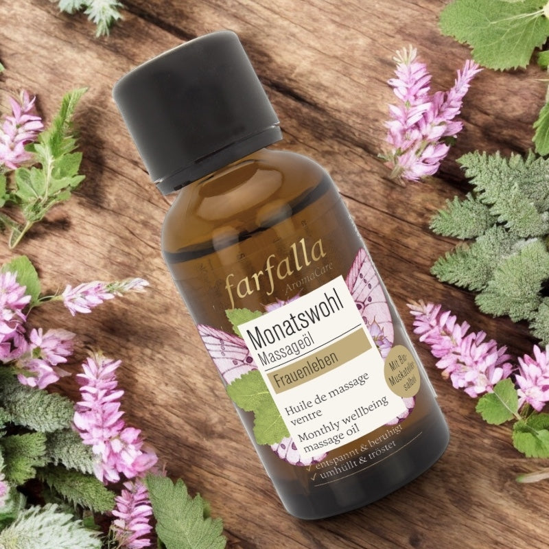 Bio-Muskatellersalbei-Bauchmassageöl – 30 ml – Farfalla