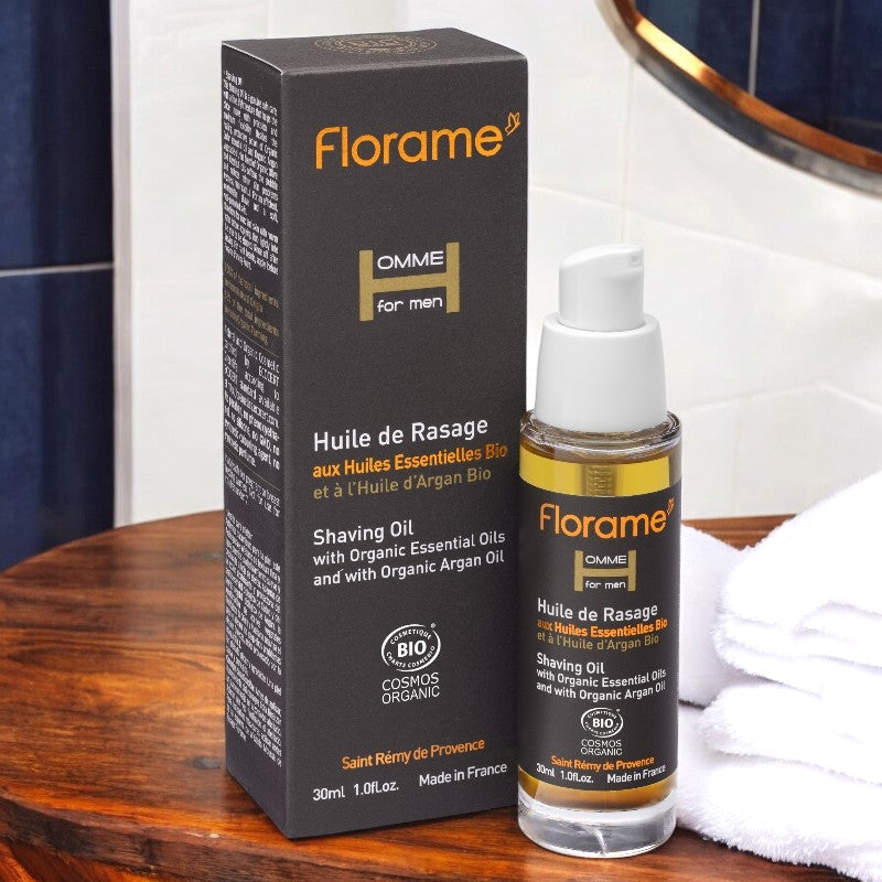 Bio-Zedern- und Argan-Rasieröl für Männer – 30 ml – Florame