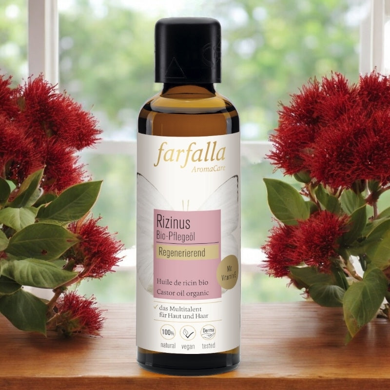 Bio-Rizinusöl (kaltgepresstes Bio-Rizinusöl) – 75 ml – Farfalla