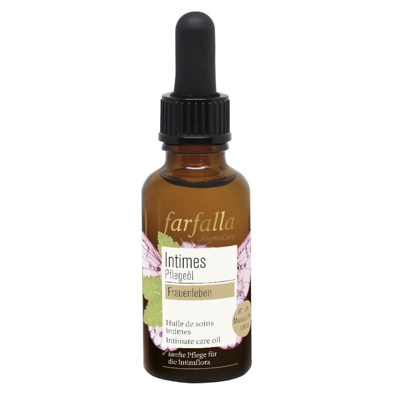 Huile de soins intimes BIO sauge sclarée - 30ml - Farfalla