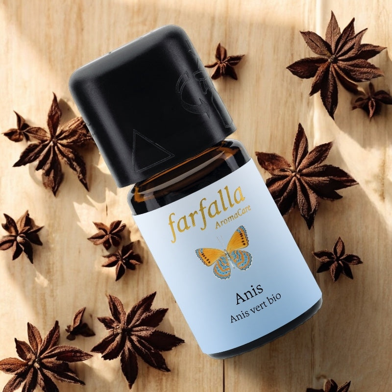 Ätherisches Bio-Grünanisöl – 5 ml – Farfalla