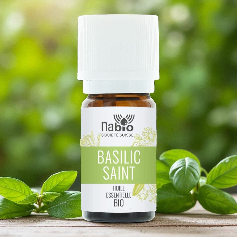 Huile essentielle BIO Basilic saint - 10ml - Nabio