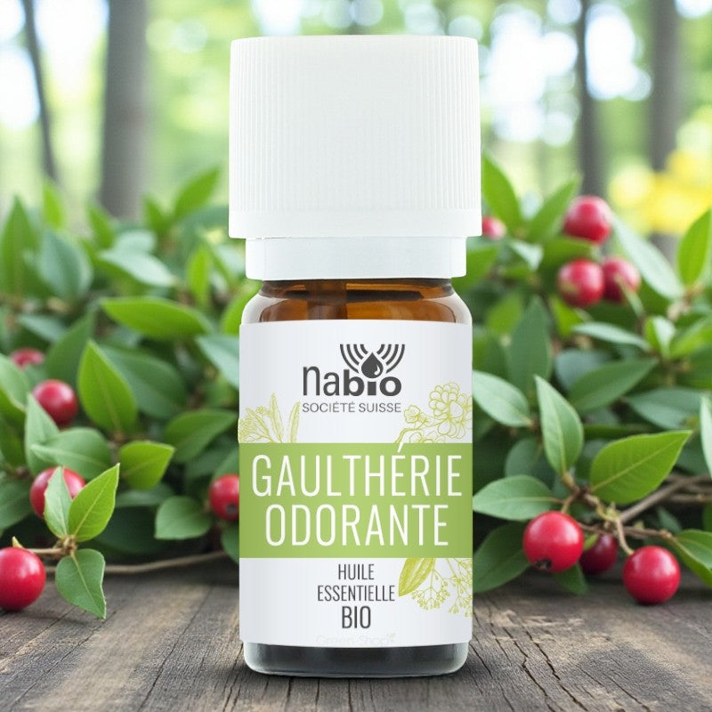 Ätherisches Bio-Wintergrünöl – 10 ml – Nabio