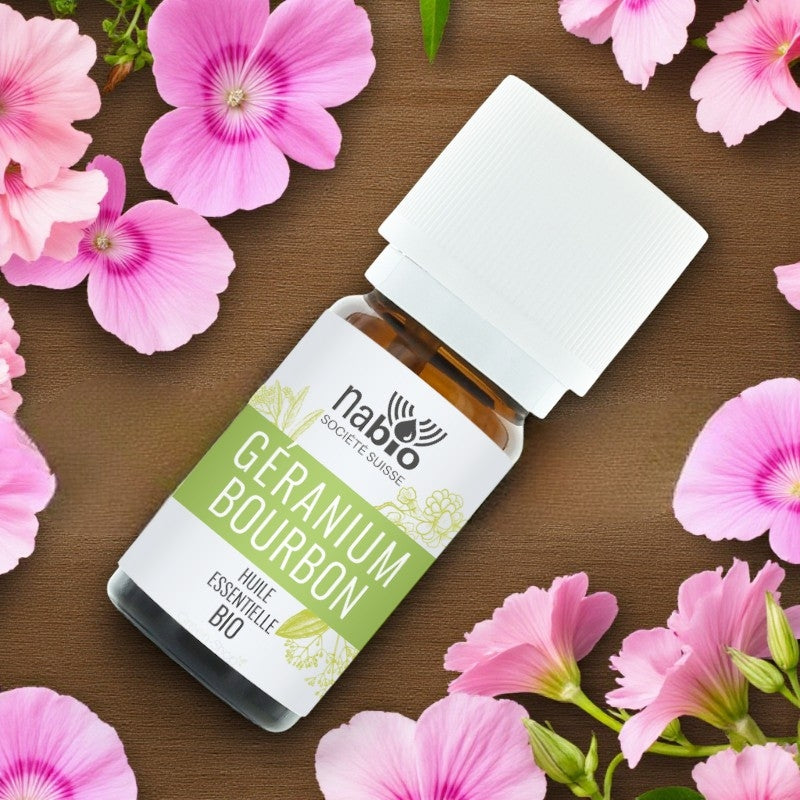 Ätherisches Bio-Bourbon-Geranienöl – 5 ml – Nabio