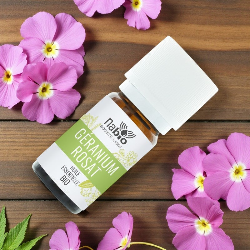Ätherisches Bio-Rosengeranienöl – 10 ml – Nabio
