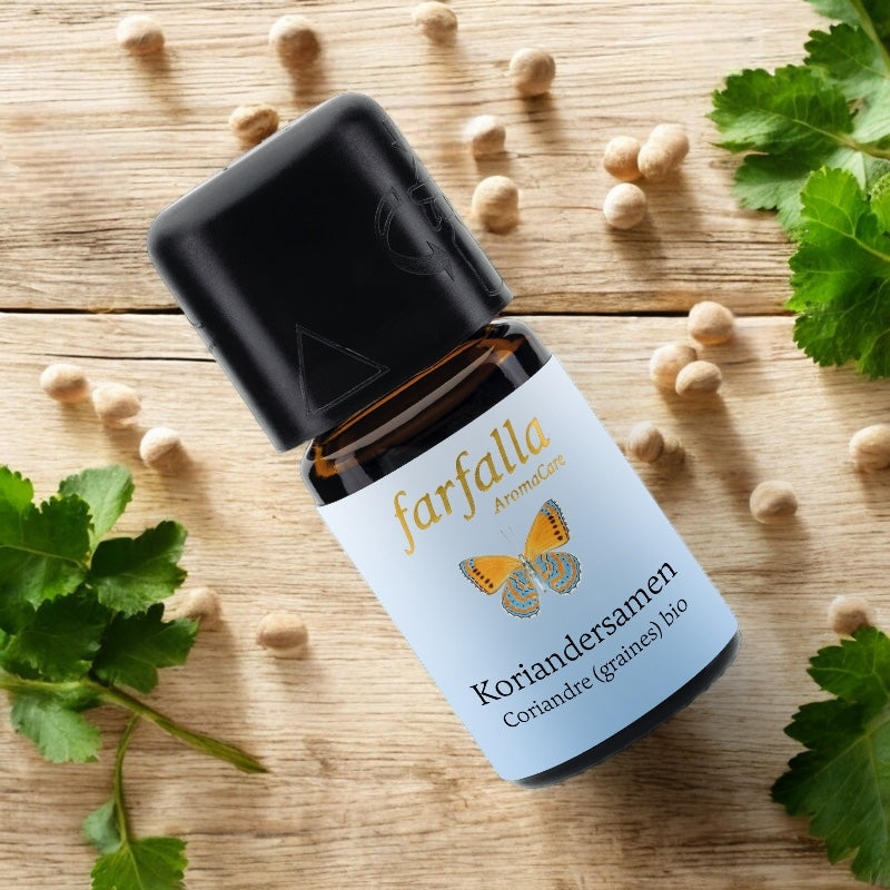 Ätherisches Bio-Korianderöl (5 ml) – Farfalla