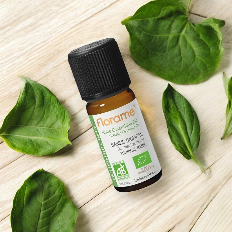 Ätherisches Bio-Basilikumöl (Tropenbasilikum) – 10 ml – Florame