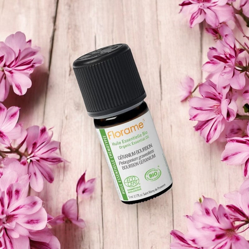 Ätherisches Bio-Bourbon-Geranienöl – 5 ml – Florame