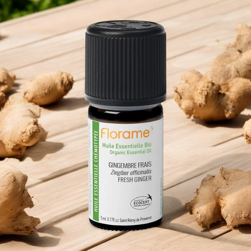 Huile essentielle de gingembre frais bio 5 ml florame 2