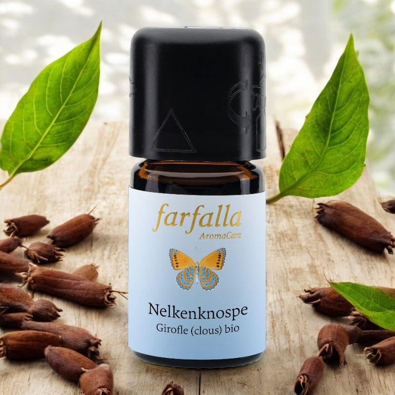 Ätherisches Bio-Nelkenöl (Nagelöl) – 5 ml – Farfalla