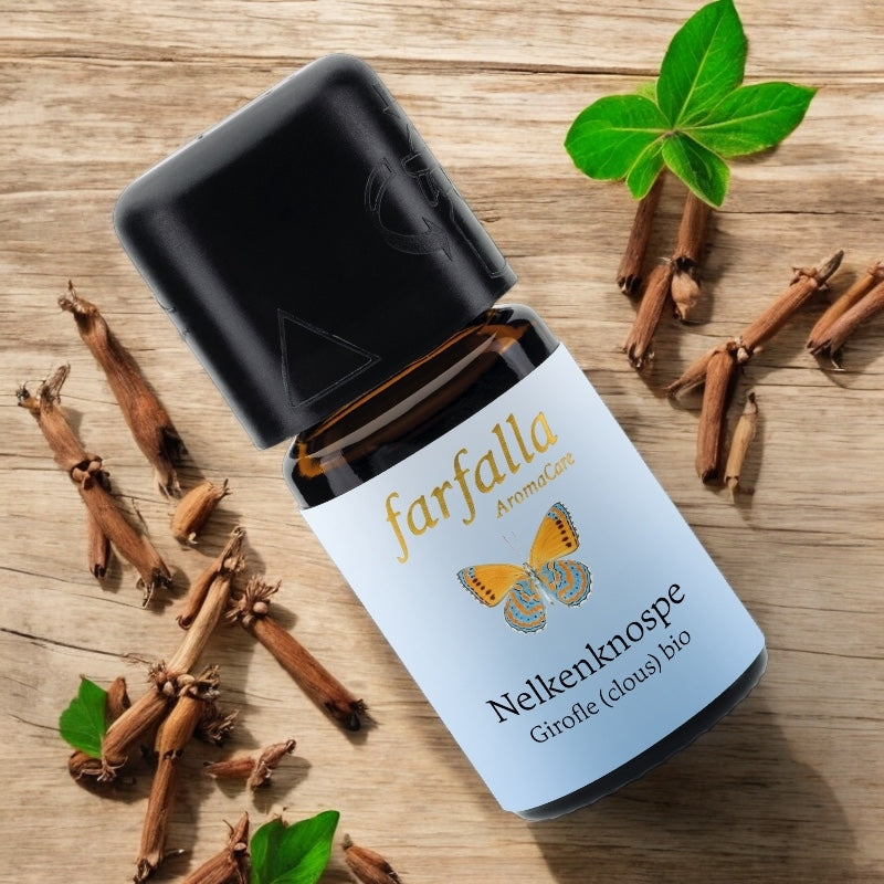 Ätherisches Bio-Nelkenöl (Nagelöl) – 5 ml – Farfalla