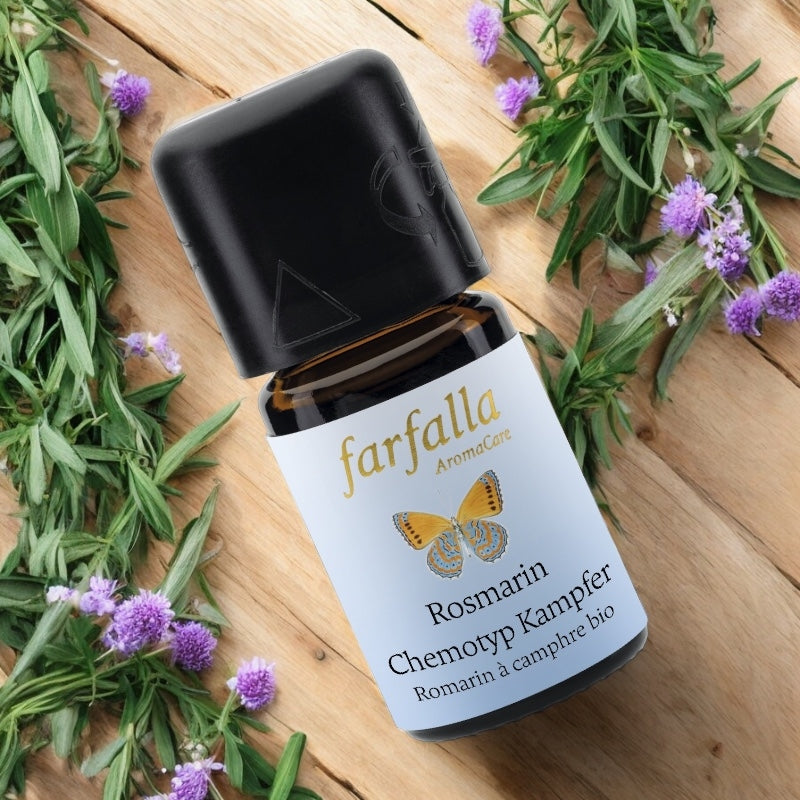 Huile essentielle Romarin à camphre BIO - 5ml - Farfalla
