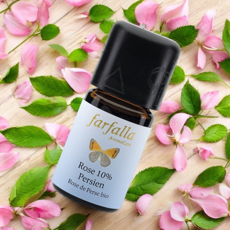 Huile essentielle Rose de Perse 10% (90% huile jojoba) BIO - 5ml - Farfalla
