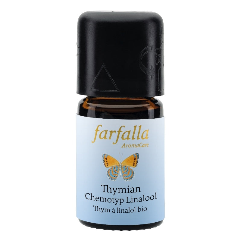 Ätherisches Bio-Thymian-Linaloolöl – 5 ml – Farfalla