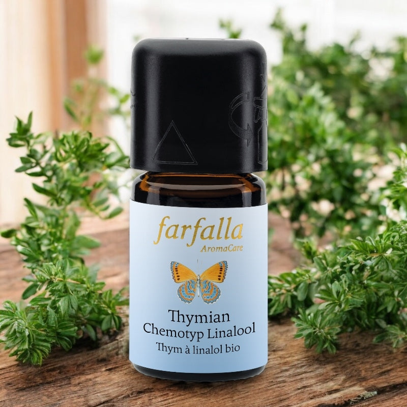 Ätherisches Bio-Thymian-Linaloolöl – 5 ml – Farfalla