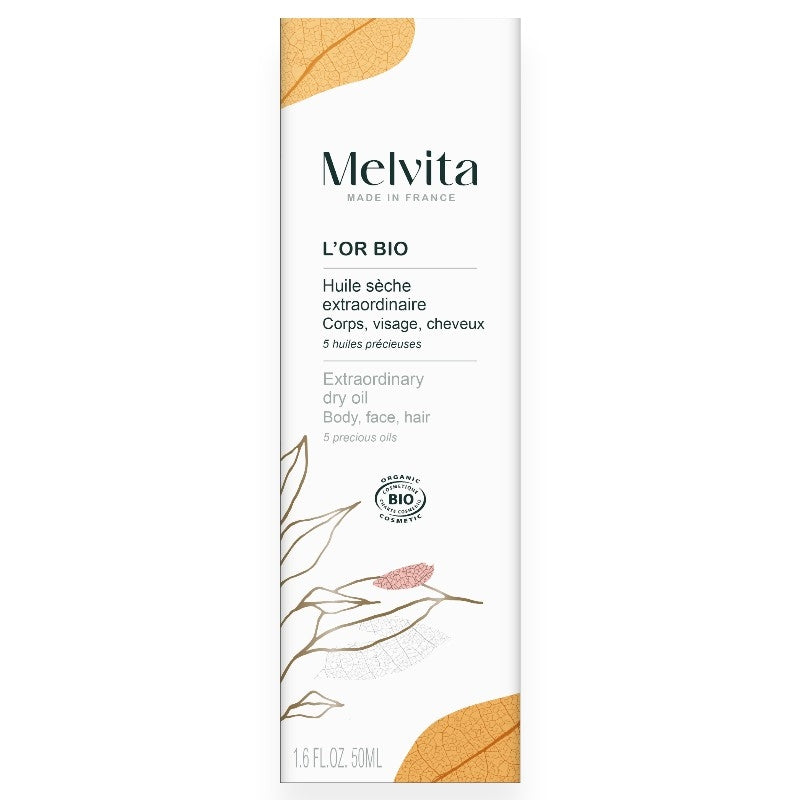 Außergewöhnliches Bio-Gesichts-, Körper- und Haaröl mit 5 Ölen – 50 ml – Melvita