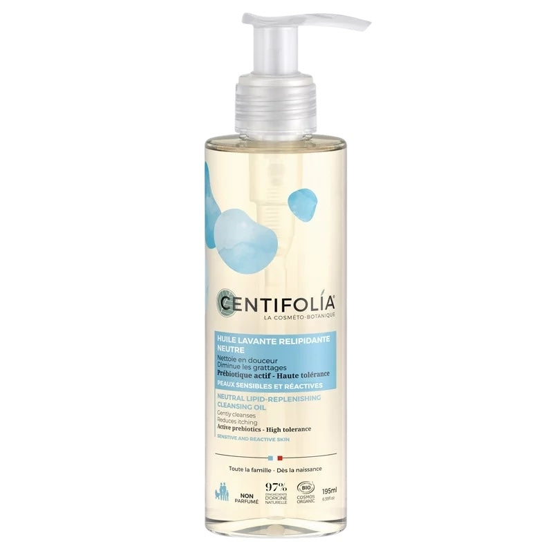 Huile lavante relipidante neutre BIO sans parfum - 195ml - Centifolia