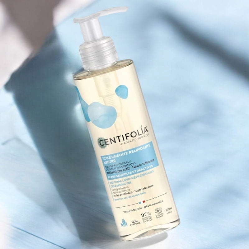 Bio-Reinigungsöl mit neutralem Lipid-Auffüllen, parfümfrei – 195 ml – Centifolia