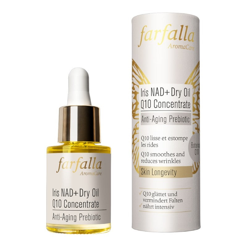 Konzentriertes Q10 Bio-Iris NAD+ Trockenöl - 15 ml - Farfalla