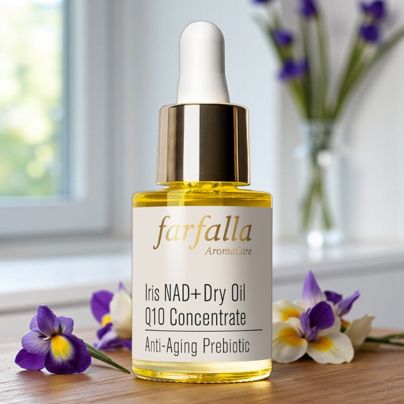 Konzentriertes Q10 Bio-Iris NAD+ Trockenöl - 15 ml - Farfalla