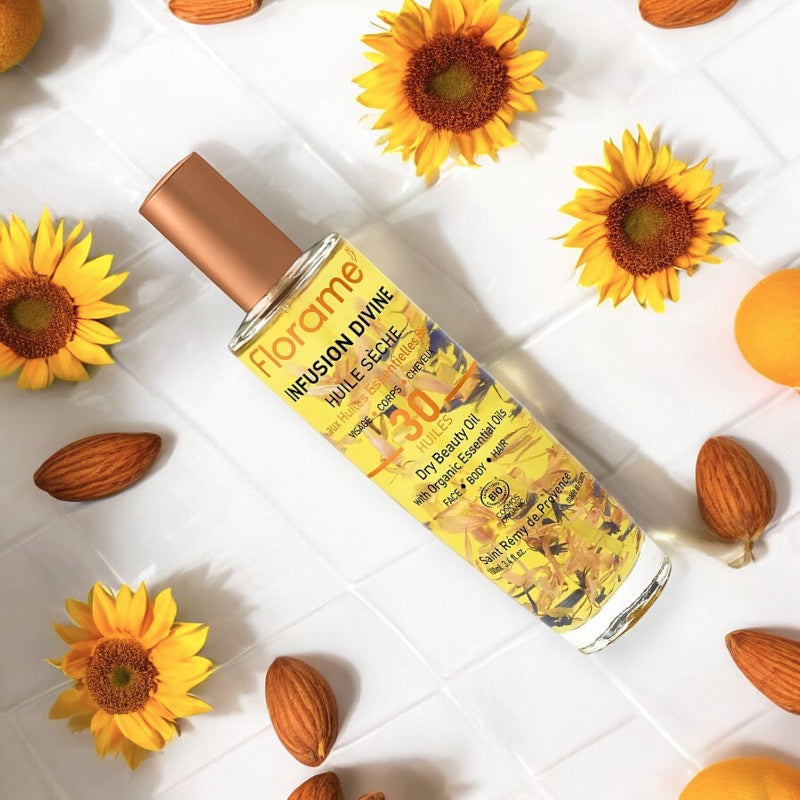 Bio-Trockenöl „Divine Infusion“ (30 Öle) – 100 ml – Florame