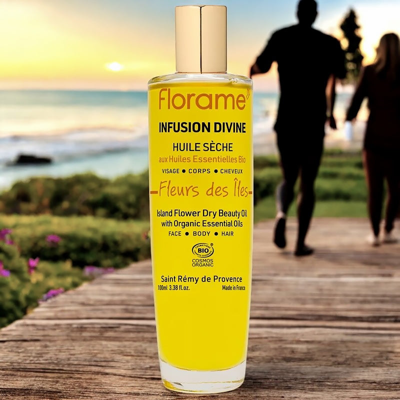Huile sèche infusion divine BIO fleurs des îles - 100ml - Florame