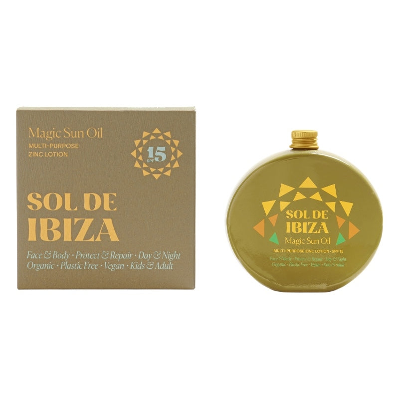 Bio-Sonnenschutzöl für Gesicht und Körper, LSF 15 – 100 ml – Sol de Ibiza