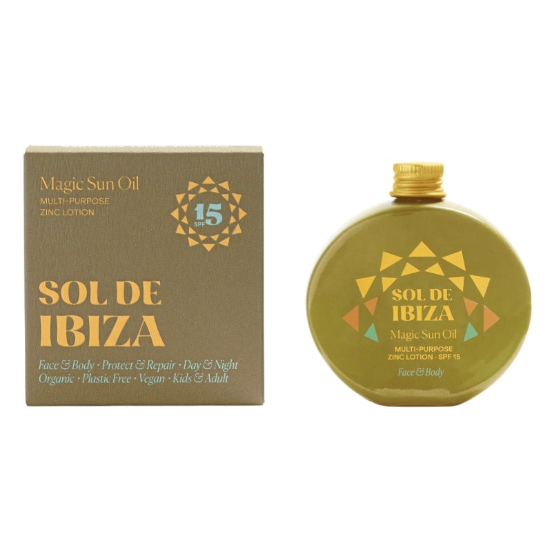 Bio-Sonnenschutzöl für Gesicht und Körper, LSF 15 – 30 ml – Sol de Ibiza