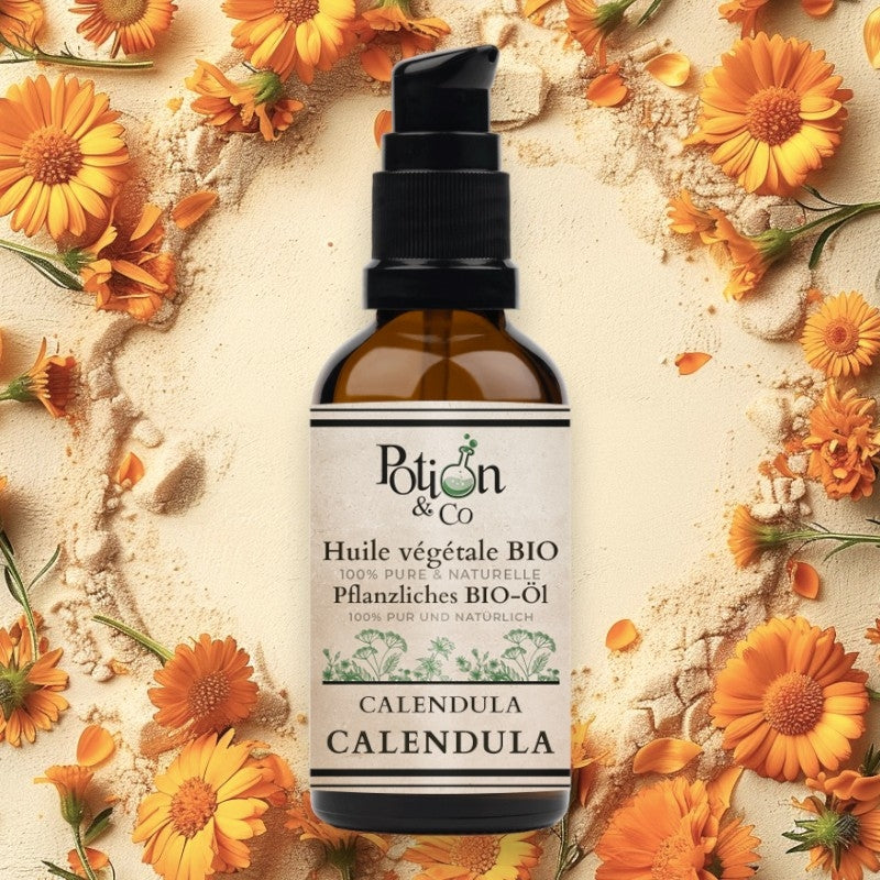 Huile végétale de calendula BIO - 50ml - Potion & Co