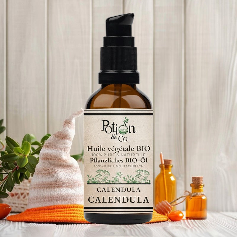 Huile végétale de calendula BIO - 50ml - Potion & Co