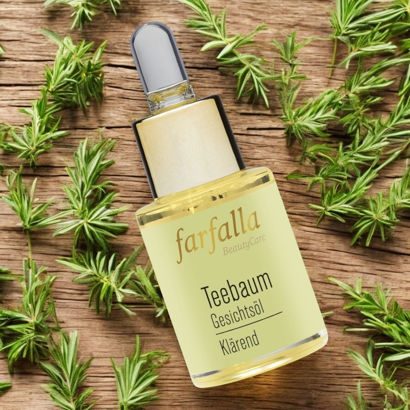 Huile visage clarifiante BIO tea-tree - 15ml - Farfalla