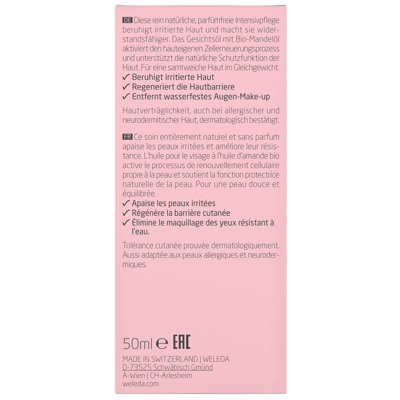 Weleda Multi-Effekt Sensitive Bio-Mandel-Gesichtsöl - 50 ml