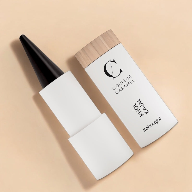 Bio-Kohl-Kajal, schwarz, Nr. 15 – 3,5 g – Karamellfarbe