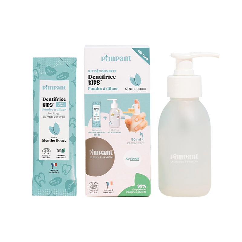 Pimpant Kinderzahnpasta-Entdeckungsset – Milde Minze
